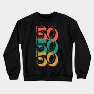 50 Year Old Gifts Vintage 1971 Limited Edition 50th Birthday Crewneck Sweatshirt